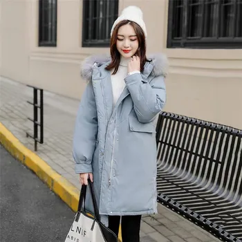 New Women Parkas 2019 Winter Cotton Jacket Hooded With Fur Collar Korean fashion Style Oversized Female Outerwear Coat YH349
New Women Parkas 2019 Winter Cotton Jacket Hooded With Fur Collar Korean fashion Style Oversized Female Outerwear Coat YH349