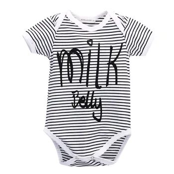2017 Newborn Baby Boy Girls Milk Belly Striped Bodysuit Short Sleeve Cotton Jumpsuit Toddler Kids Body Clothes 0-18M
2017 Newborn Baby Boy Girls Milk Belly Striped Bodysuit Short Sleeve Cotton Jumpsuit Toddler Kids Body Clothes 0-18M