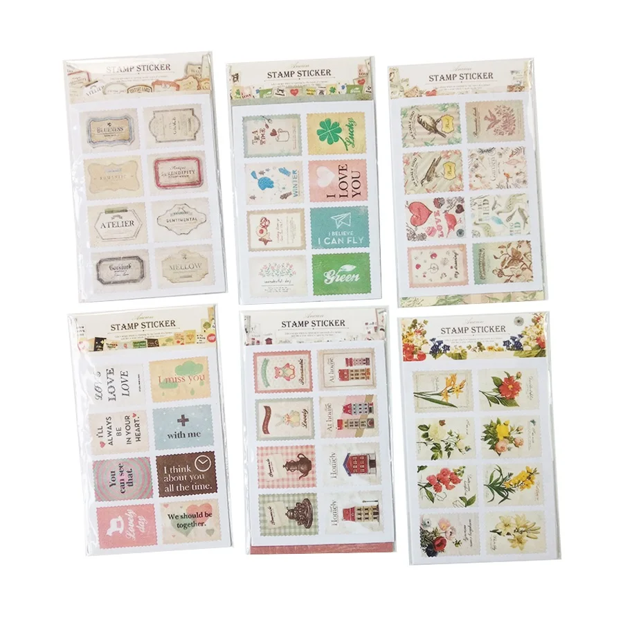 60packs/lot vintage stamps sticker tower series paper sticker note sticker Decoration label wholesale
60packs/lot vintage stamps sticker tower series paper sticker note sticker Decoration label wholesale