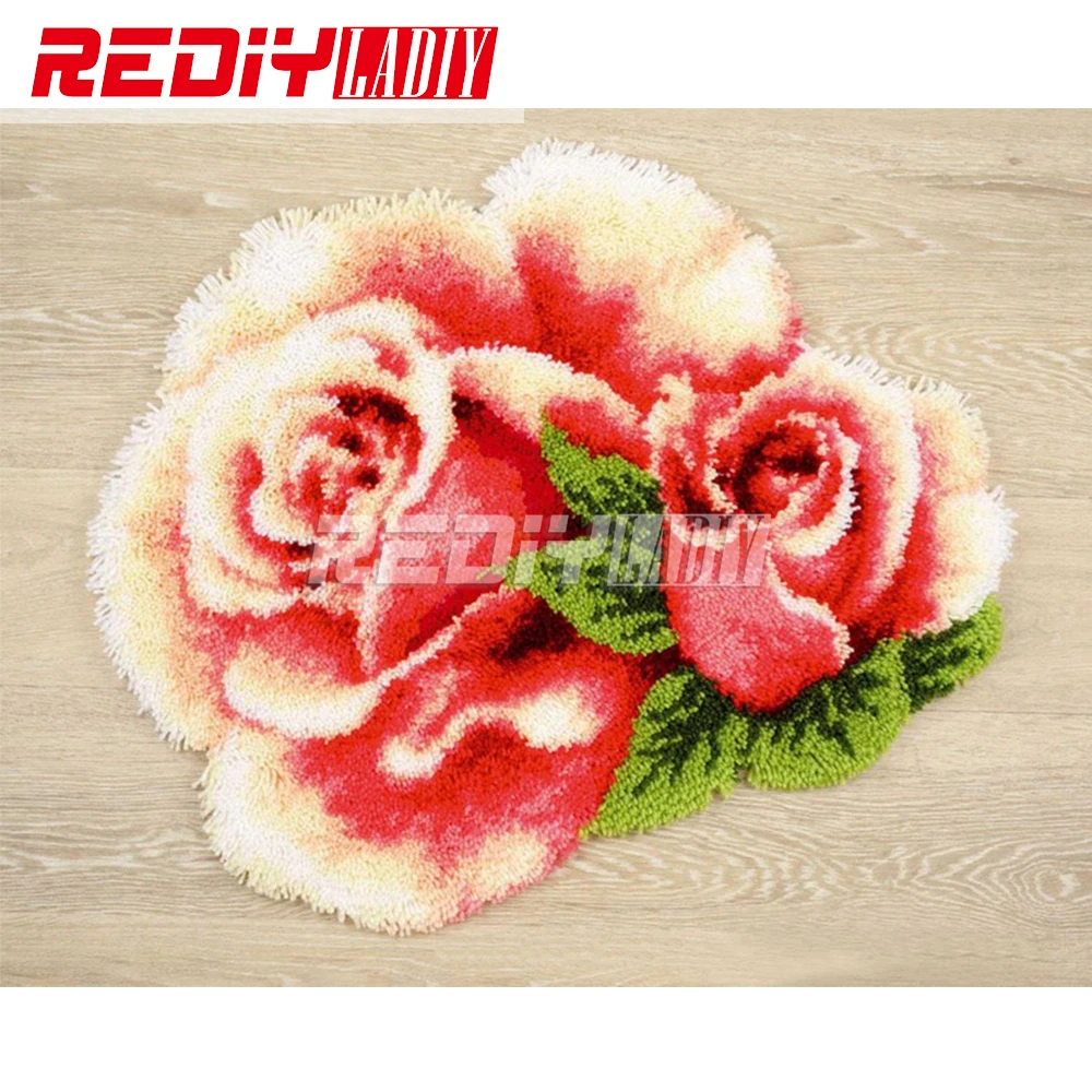 3D Latch Hook Rug Kits Flowers Rose DIY Needlework Unfinished Crocheting Rug Yarn Cushion Mat Home Decor Embroidery Carpet Rug
3D Latch Hook Rug Kits Flowers Rose DIY Needlework Unfinished Crocheting Rug Yarn Cushion Mat Home Decor Embroidery Carpet Rug