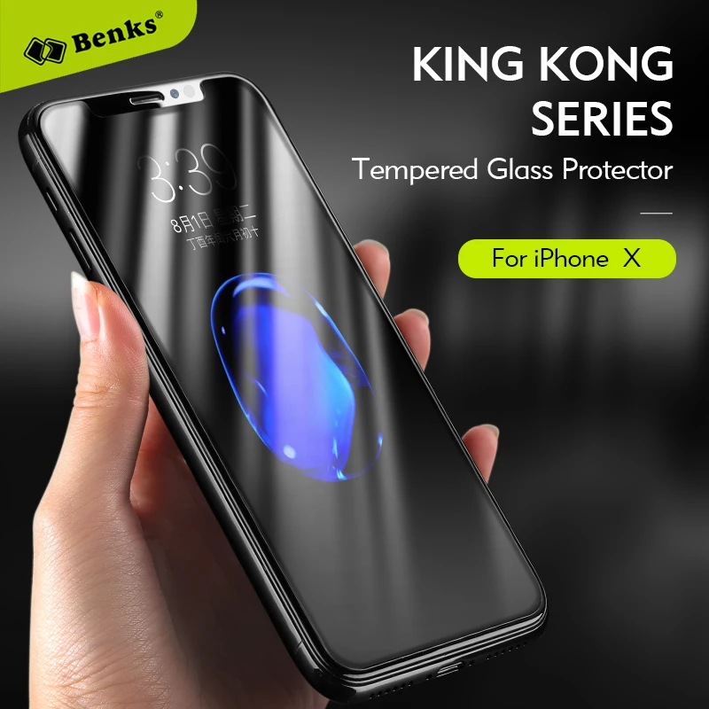 Benks Toughened Tempered Glass Full Cover 0.3mm Transparent Screen Protector Film for Apple iPhone X Front Cover Protection HD
Benks Toughened Tempered Glass Full Cover 0.3mm Transparent Screen Protector Film for Apple iPhone X Front Cover Protection HD