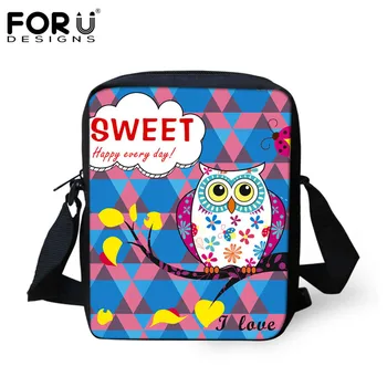 FORUDESIGNS Cartoon Owl Print Women Messenger Bag Cross-body Bag for School Kids Mini Book Shoulder Flap Bag Feminina Sac A Main
FORUDESIGNS Cartoon Owl Print Women Messenger Bag Cross-body Bag for School Kids Mini Book Shoulder Flap Bag Feminina Sac A Main