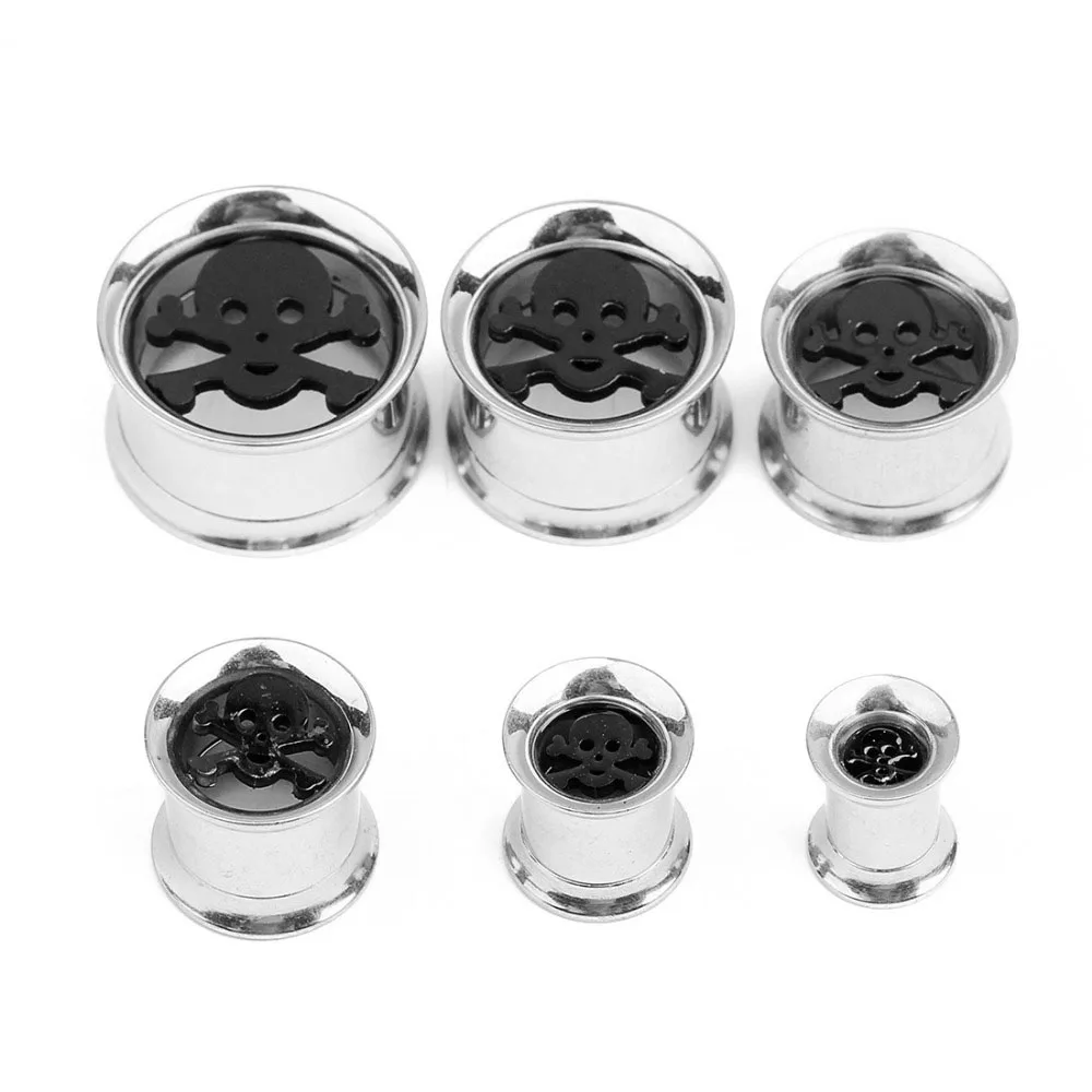 Punk Skull Ear Tunnel Stretchers Expander Body Piercing Jewelry Stainless Steel Ear Plugs Tragus Piercing Jewelry
Punk Skull Ear Tunnel Stretchers Expander Body Piercing Jewelry Stainless Steel Ear Plugs Tragus Piercing Jewelry