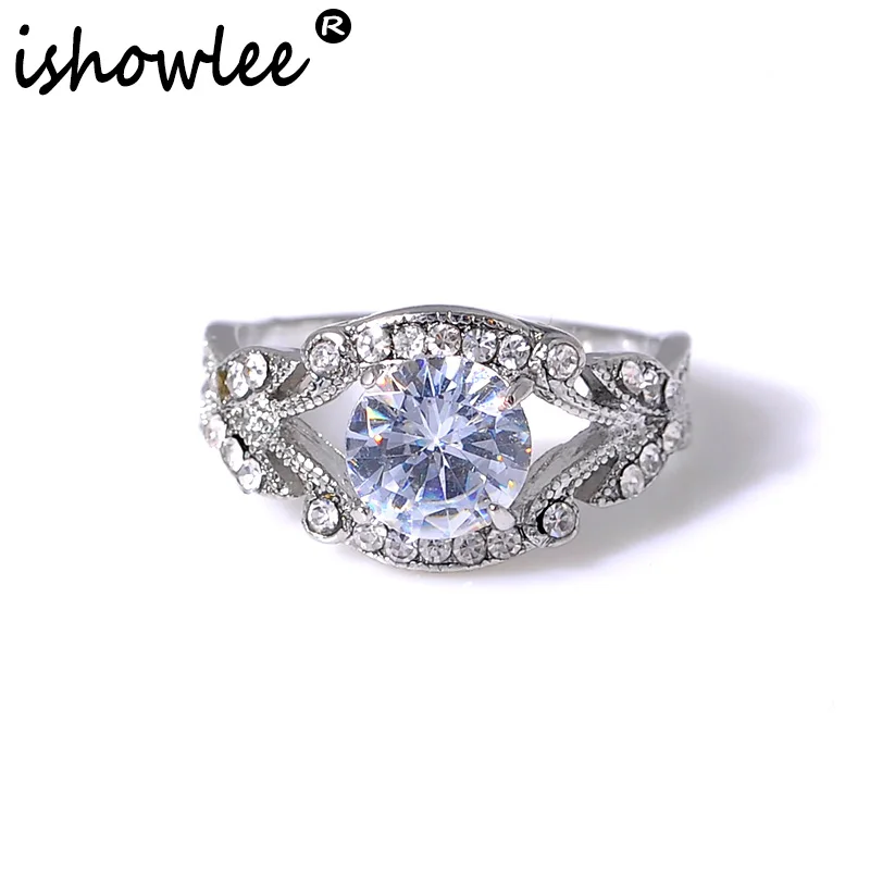 ISHOWLEE Round Crystal Eye Rings with Stones Zircon Wedding Flower Vine Rings for Women Accessories Fashion Luxury Jewelry jzb29
ISHOWLEE Round Crystal Eye Rings with Stones Zircon Wedding Flower Vine Rings for Women Accessories Fashion Luxury Jewelry jzb29