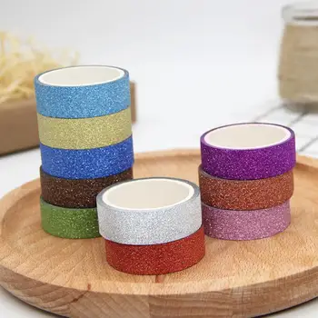 1.5cmx3M Adhesive Silver Golden Glitter Washi Tape Scrapbooking Christmas Party Kawaii Cute Decorative Paper Crafts Gift Sticker
1.5cmx3M Adhesive Silver Golden Glitter Washi Tape Scrapbooking Christmas Party Kawaii Cute Decorative Paper Crafts Gift Sticker