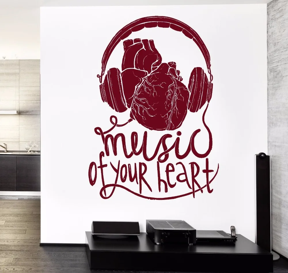 YOYOYU Wall Decal Vinyl Art Removeable Mural Room Decoration Music Headphones Listen To Your Heart Guaranteed Quality DecalYO339
YOYOYU Wall Decal Vinyl Art Removeable Mural Room Decoration Music Headphones Listen To Your Heart Guaranteed Quality DecalYO339