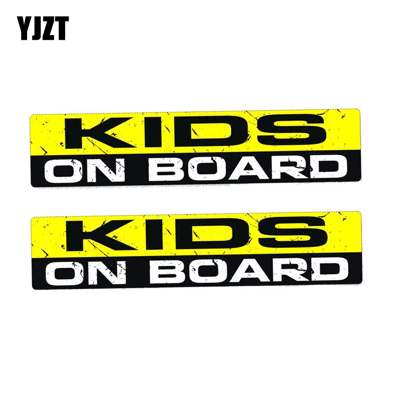 YJZT 2X 19CM*4.1CM Warning KIDS ON BOARD Personality Body Car Sticker PVC Decal 12-0054
YJZT 2X 19CM*4.1CM Warning KIDS ON BOARD Personality Body Car Sticker PVC Decal 12-0054