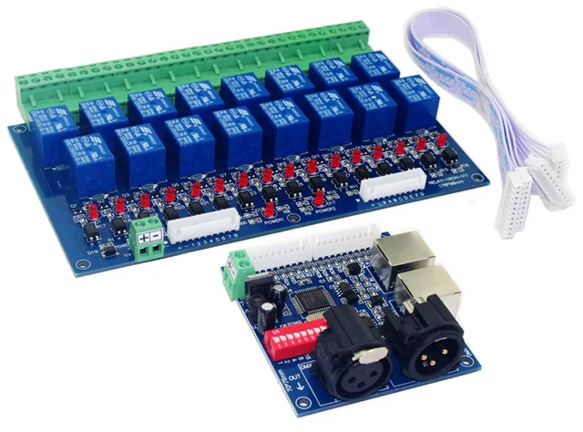 Wholesale 16CH Relay switch dmx512 Controller,relay output,DMX relay control,16way relay switch(max 10A),high voltage led lights
Wholesale 16CH Relay switch dmx512 Controller,relay output,DMX relay control,16way relay switch(max 10A),high voltage led lights