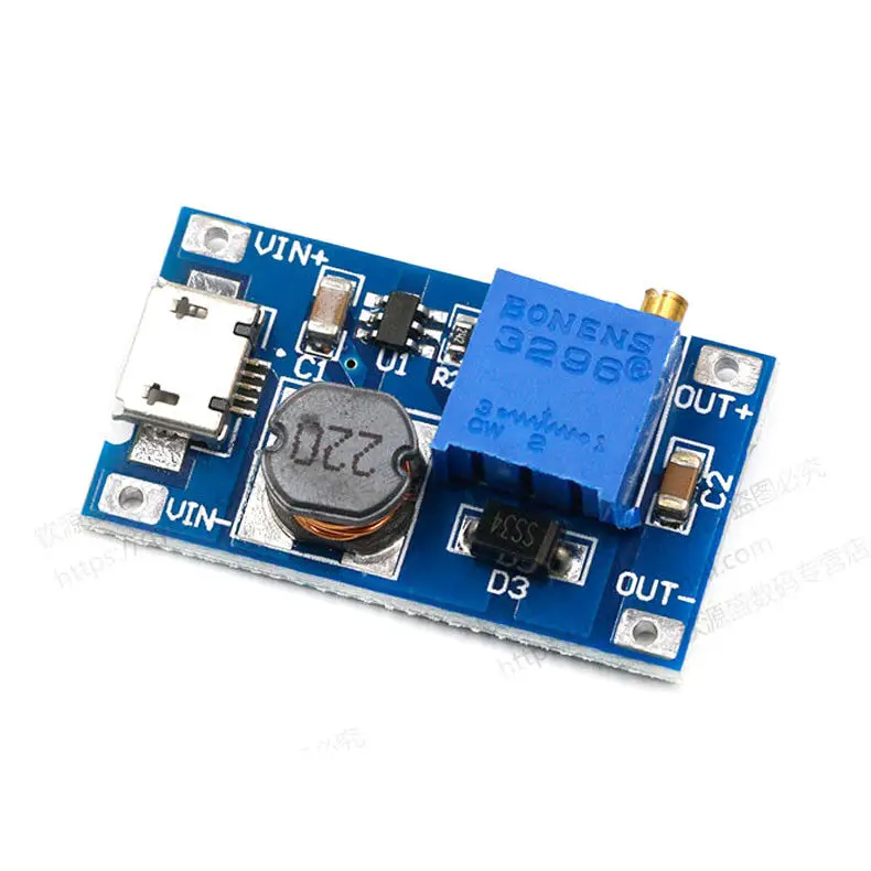 DC-DC Boost Step-up Regulator Converter USB 2~24V to 3v 3.3V 5V 9V 12V 15v 19v 24V Adjustable module
DC-DC Boost Step-up Regulator Converter USB 2~24V to 3v 3.3V 5V 9V 12V 15v 19v 24V Adjustable module