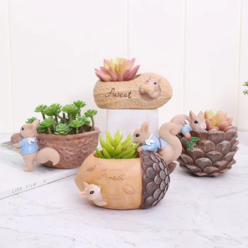 Flowerpot Cartoon Cute Squirrel Fleshy Flower Pot Resin Succulent Pots Desktop Decoration For Office
Flowerpot Cartoon Cute Squirrel Fleshy Flower Pot Resin Succulent Pots Desktop Decoration For Office