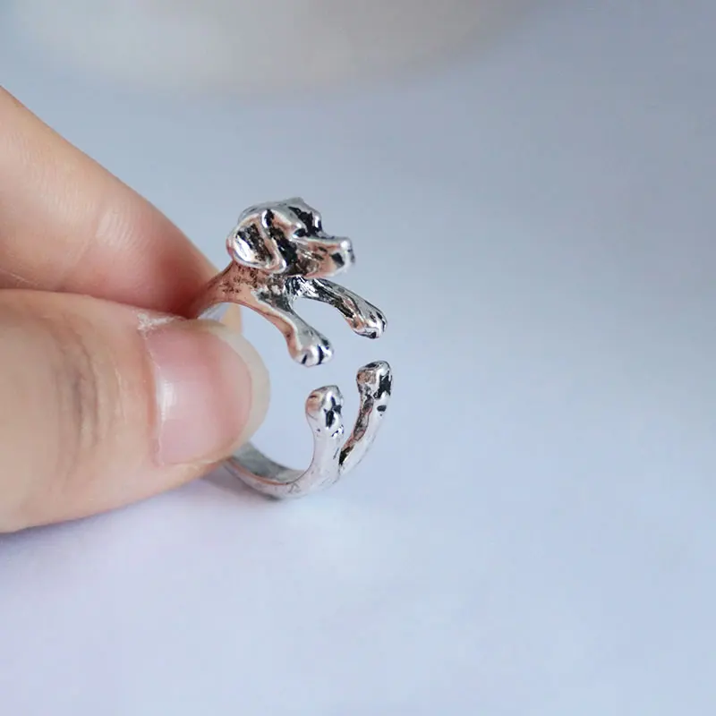 1 pc Vintage Anillos Adjustable Beagle Dog Ring Fashion 3D Animal Rings Bague Bijoux Party Gift
1 pc Vintage Anillos Adjustable Beagle Dog Ring Fashion 3D Animal Rings Bague Bijoux Party Gift