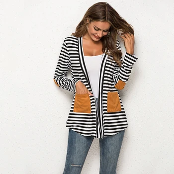 2019 Spring Long Cardigan Autumn Jacket Women Jackets Long Sleeve Casual Elbow Patchwork Thin Coats Chic Outerwear
2019 Spring Long Cardigan Autumn Jacket Women Jackets Long Sleeve Casual Elbow Patchwork Thin Coats Chic Outerwear