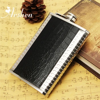 Arshen Portable Mini 9oz Leather Stainless Steel Hip Flask Whisky Bottle Wine Liquor Alcohol Drink Pocket Bottle Cap Gift
Arshen Portable Mini 9oz Leather Stainless Steel Hip Flask Whisky Bottle Wine Liquor Alcohol Drink Pocket Bottle Cap Gift