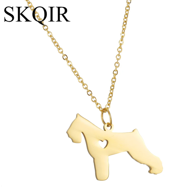 SKQIR Engrave Necklace Schnauzer Pet Silver Stainless Steel Pendant & Chain Christmas Gifts Cute Animal Dog Jewelry Necklaces
SKQIR Engrave Necklace Schnauzer Pet Silver Stainless Steel Pendant & Chain Christmas Gifts Cute Animal Dog Jewelry Necklaces