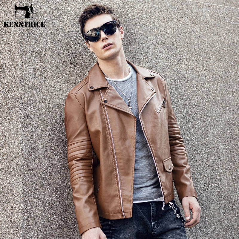 KENNTRICE Men Jacket Leather Autumn Winter Brand PU Leather Coat Mens Motorcycle Jackets Casual Brown Coats Male Jacket
KENNTRICE Men Jacket Leather Autumn Winter Brand PU Leather Coat Mens Motorcycle Jackets Casual Brown Coats Male Jacket