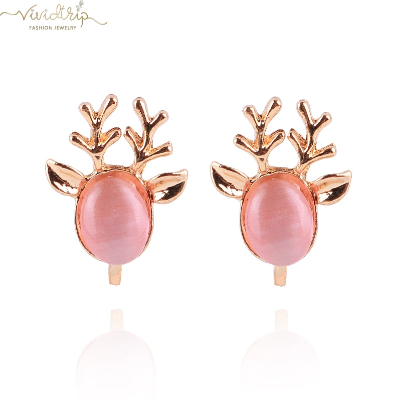 Fashion Cute Antler Shape Cateye Stone Gold Clip on Earrings for Women Girl Party Without Piercing Painless Ear Clips Jewelry
Fashion Cute Antler Shape Cateye Stone Gold Clip on Earrings for Women Girl Party Without Piercing Painless Ear Clips Jewelry