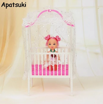 Plastic Small Sweet Baby Crib For Barbie Doll House Furniture For 1/12 Kelly Dolls Baby Bed Doll Accessories
Plastic Small Sweet Baby Crib For Barbie Doll House Furniture For 1/12 Kelly Dolls Baby Bed Doll Accessories