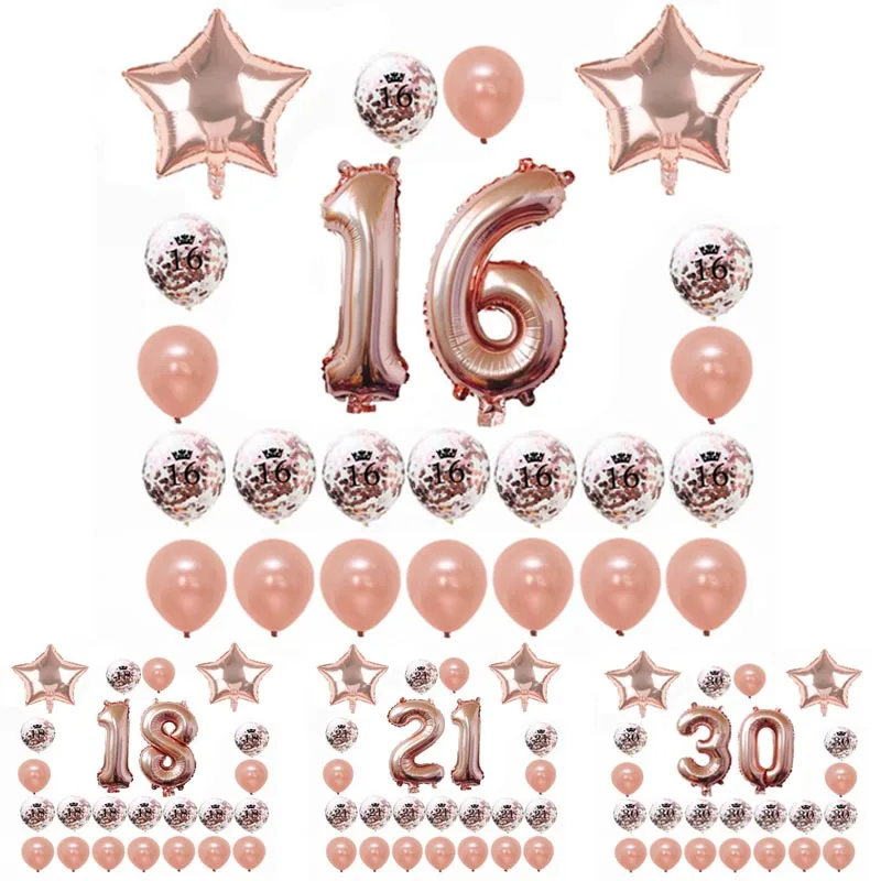 8-Season Ballons Decoration 18 21 30 40 50 Rose Gold Ballon Aniversario Birthday Sweet 16 Party Decorations Gold Home Decor
8-Season Ballons Decoration 18 21 30 40 50 Rose Gold Ballon Aniversario Birthday Sweet 16 Party Decorations Gold Home Decor