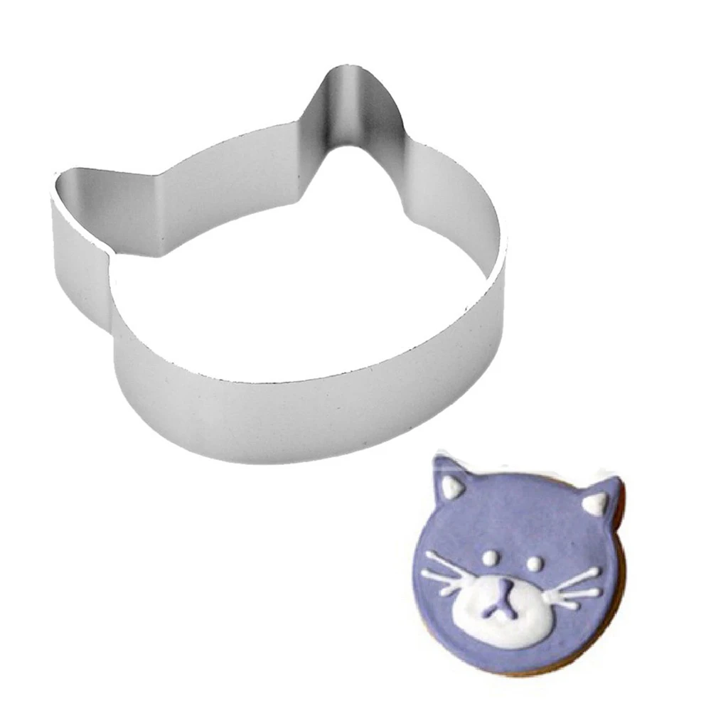Cat Head Shaped Christmas Aluminium Alloy Fondant Cookie Cutter Cake Sugarcraft Plunger Stamp Mold Kitchen Tools
Cat Head Shaped Christmas Aluminium Alloy Fondant Cookie Cutter Cake Sugarcraft Plunger Stamp Mold Kitchen Tools