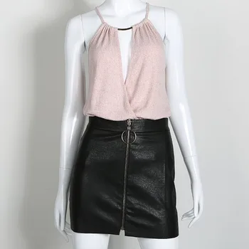 Mini Skirts Office Ladies Pu Leather Skirts Women Ring Zipper High Waist Skirt Females Hip Package
Mini Skirts Office Ladies Pu Leather Skirts Women Ring Zipper High Waist Skirt Females Hip Package