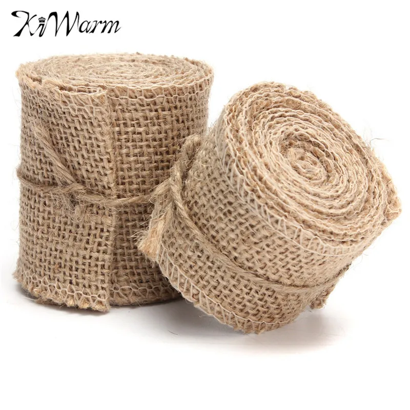 KiWarm Hot Sale 2M Retro Natural Jute Hessian Burlap Fabric Ribbon Tape Rustic Wedding Belt Strap Floristry Decor DIY Crafts
KiWarm Hot Sale 2M Retro Natural Jute Hessian Burlap Fabric Ribbon Tape Rustic Wedding Belt Strap Floristry Decor DIY Crafts