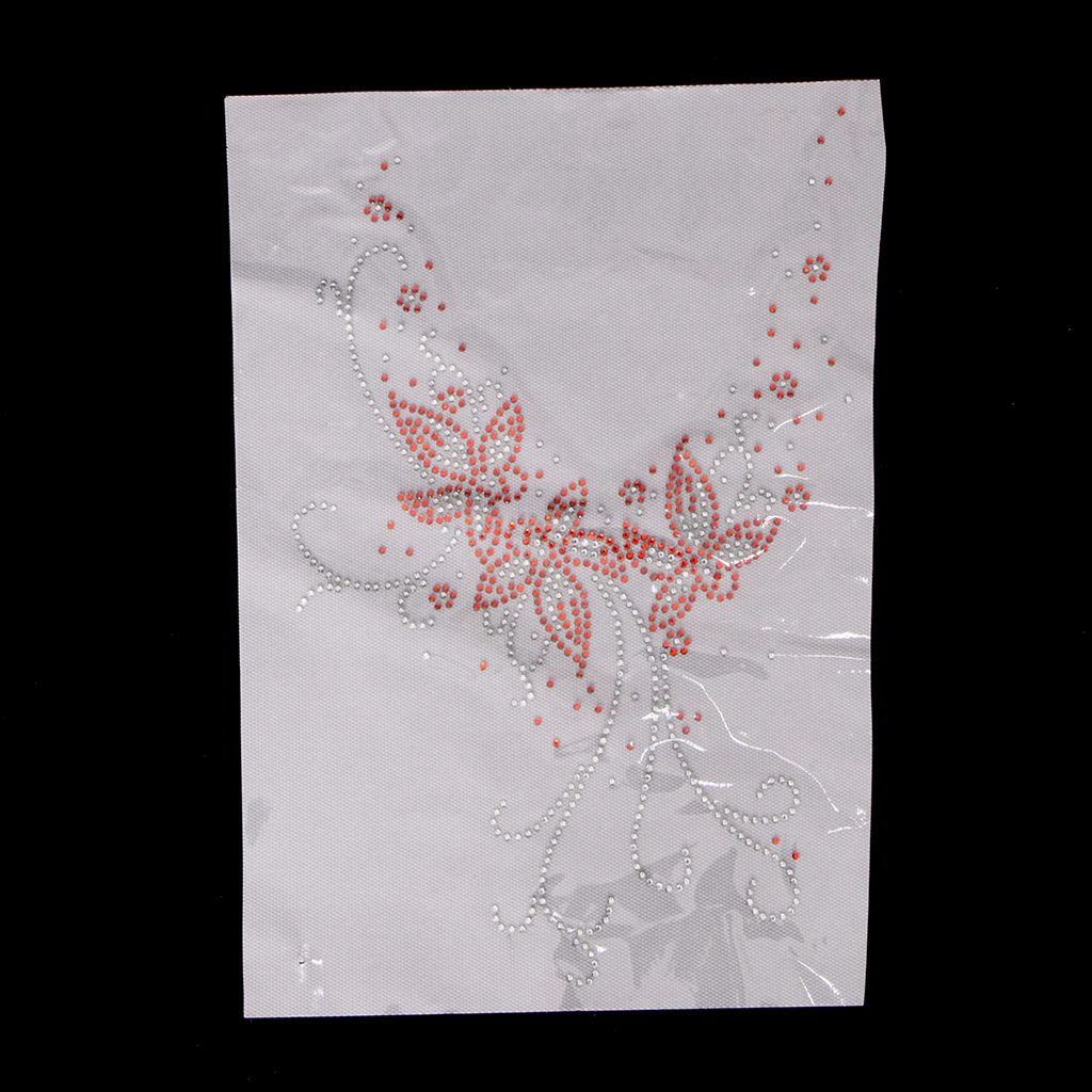 Fashion Hotfix Rhinestones,Heat Transfer Design Iron on Motifs,Rhinestone Applique Patch Sewing Accessories