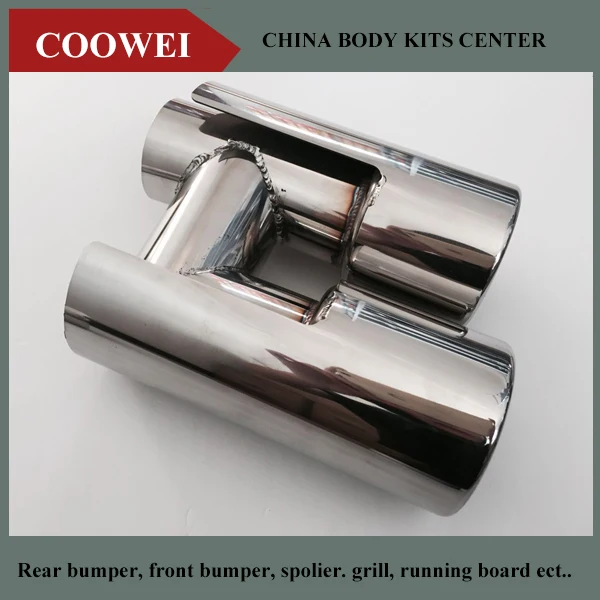 Stainless Steel Dual exhaust tip Universal Car Exhaust Pipe Tail Muffler Tip Silver Exhaust Tip For BMW BENZ AUDI VW
Stainless Steel Dual exhaust tip Universal Car Exhaust Pipe Tail Muffler Tip Silver Exhaust Tip For BMW BENZ AUDI VW