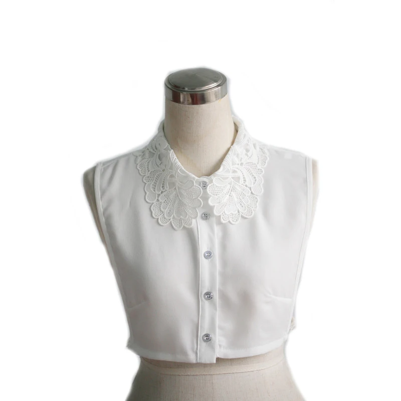 OnnPnnQ Fashion Sweater Fake Collar For Women Flower Embroidery White Organza Lapel Blouse Top Women Clothes Accessories
OnnPnnQ Fashion Sweater Fake Collar For Women Flower Embroidery White Organza Lapel Blouse Top Women Clothes Accessories
