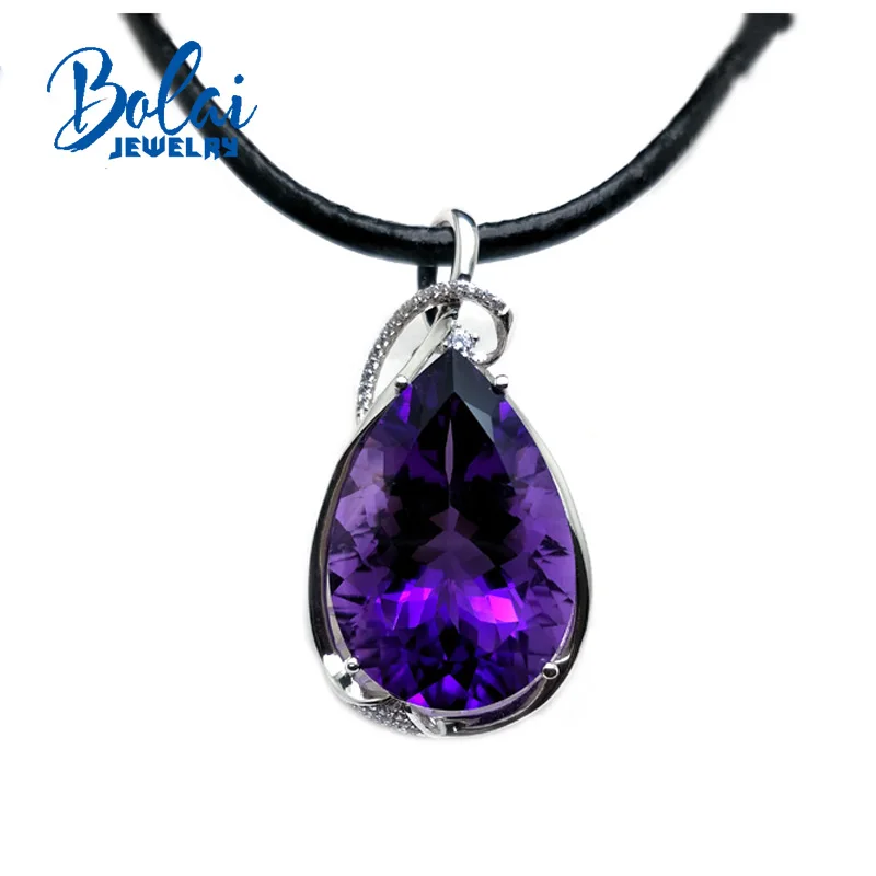 bolaijewelry,100%Natural big Gemstone amethyst pear 20.29*29.56mm pendant in 925 sterling silver fine jewelry for lady best gift
bolaijewelry,100%Natural big Gemstone amethyst pear 20.29*29.56mm pendant in 925 sterling silver fine jewelry for lady best gift
