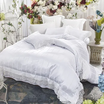Lace White Bedding set Queen King size Bed set Pink Green princess girls Bed sheet set duvet cover set bedlinens pillowcase
Lace White Bedding set Queen King size Bed set Pink Green princess girls Bed sheet set duvet cover set bedlinens pillowcase