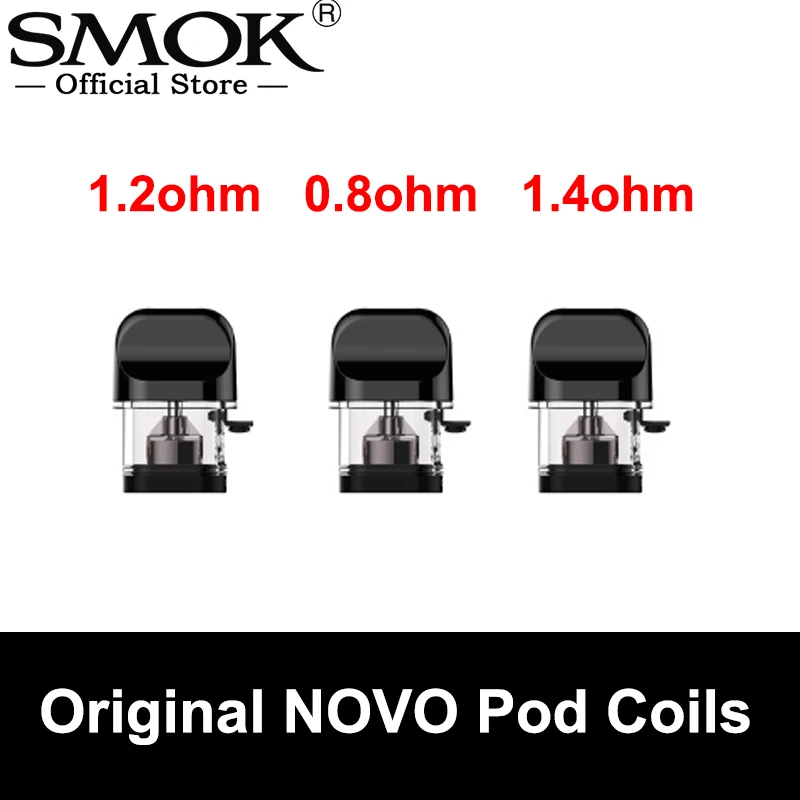 

Original SMOK NOVO Pod 2ml Capacity NOVO 2 cartridge 0.8ohm Mesh Coil 1.4ohm Ceramic Coil Fit for Novo 2 Kit Replacement Tank