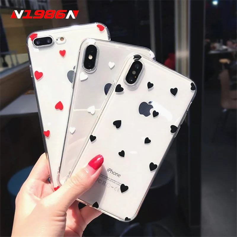 N1986N Phone Case For iPhone 6 6s 7 8 Plus X XR XS Max Cute Cartoon Love Heart Wave Point Clear Soft TPU For iPhone X Phone Case
N1986N Phone Case For iPhone 6 6s 7 8 Plus X XR XS Max Cute Cartoon Love Heart Wave Point Clear Soft TPU For iPhone X Phone Case