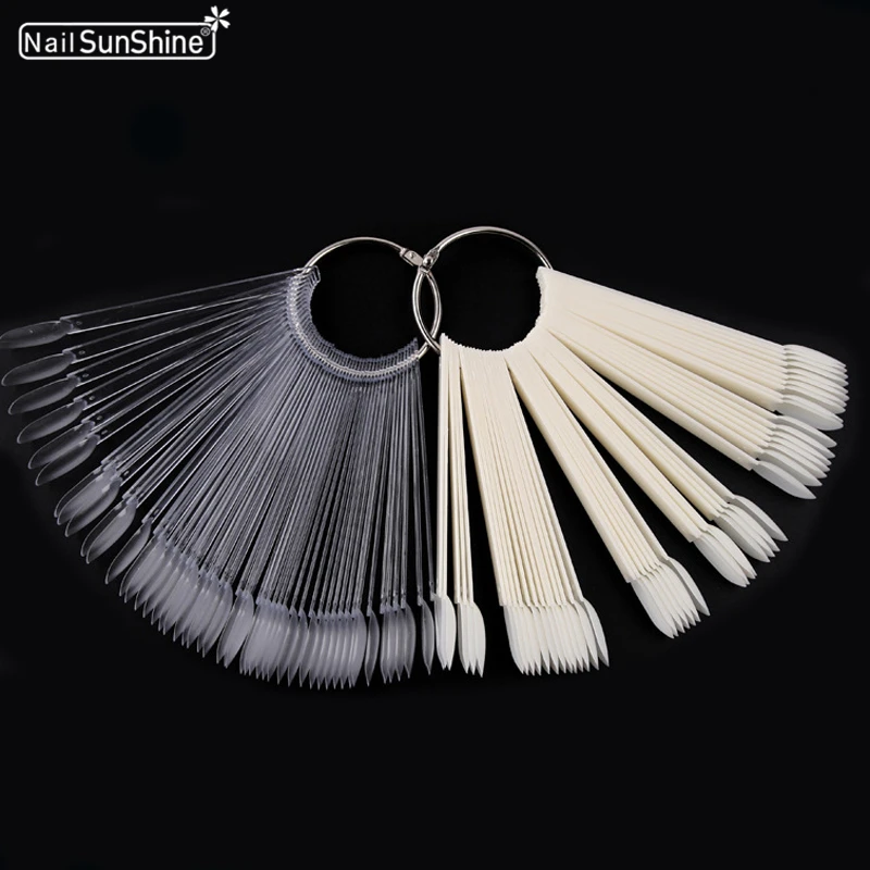 50pcs Nail Art False Acrylic Tips Clear Natural Nail Gel Polish Salon Practice Display Fan Finger Full Color Card Board Manicure
50pcs Nail Art False Acrylic Tips Clear Natural Nail Gel Polish Salon Practice Display Fan Finger Full Color Card Board Manicure
