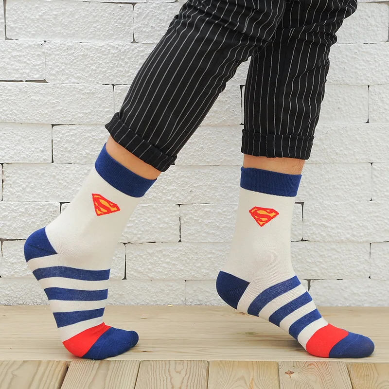 1Pair 5Colors Fashion USA Cartoon Brand Mens Sock Superheroes Funny Cotton Socks Free Shipping
1Pair 5Colors Fashion USA Cartoon Brand Mens Sock Superheroes Funny Cotton Socks Free Shipping