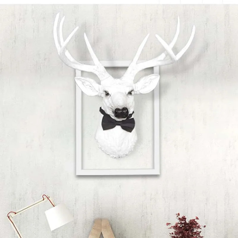 Luxury Creative Deer Head Wall Hanging Statue Aanimal Figurine Sculpture Home Wall Decorations Accessories Ornaments
Luxury Creative Deer Head Wall Hanging Statue Aanimal Figurine Sculpture Home Wall Decorations Accessories Ornaments
