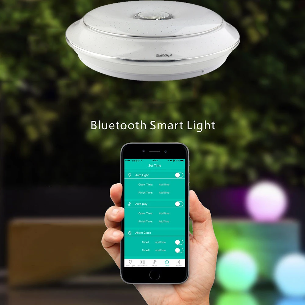 Youoklight 1PCS 36W 110-220V Led Ceiling Lamp Multicolor Bluetooth Music App Control
Youoklight 1PCS 36W 110-220V Led Ceiling Lamp Multicolor Bluetooth Music App Control