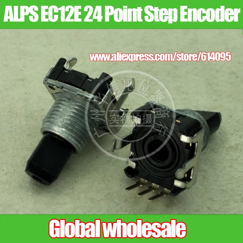 4pcs ALPS EC12E 24 Point Step Encoder / 15MM Half Shaft / Screw 9MM ALPS P/N EC12E2420802 AY0
4pcs ALPS EC12E 24 Point Step Encoder / 15MM Half Shaft / Screw 9MM ALPS P/N EC12E2420802 AY0