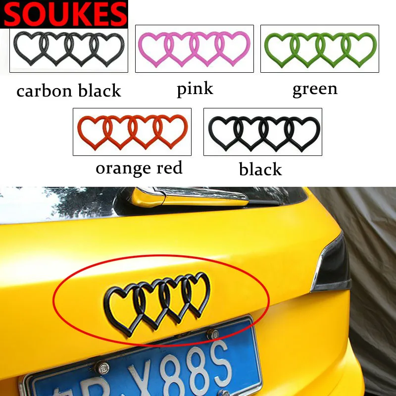 Love Car Styling Tail Rear Badge Emblem Metal Sticker For Audi A3 A4 B8 B6 A6 C6 A5 B7 Q5 C5 8P Q7 TT C7 8V A1 Q3 S3 A7 B9 logo
Love Car Styling Tail Rear Badge Emblem Metal Sticker For Audi A3 A4 B8 B6 A6 C6 A5 B7 Q5 C5 8P Q7 TT C7 8V A1 Q3 S3 A7 B9 logo