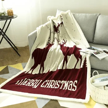 150*200cm Lambs Knitted Blanket Sherpa Fleece Plaids for Beds Sofa Knitting Mantas Merry Christmas Throw Blankets Bedspread
150*200cm Lambs Knitted Blanket Sherpa Fleece Plaids for Beds Sofa Knitting Mantas Merry Christmas Throw Blankets Bedspread