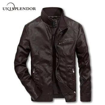 unisplendor Men Leather Jacket Motorcycle Suits Men Bomber Jacket Casual Male Jackets Solid Slim Man Outwear Coat M-5XL YN10571
unisplendor Men Leather Jacket Motorcycle Suits Men Bomber Jacket Casual Male Jackets Solid Slim Man Outwear Coat M-5XL YN10571