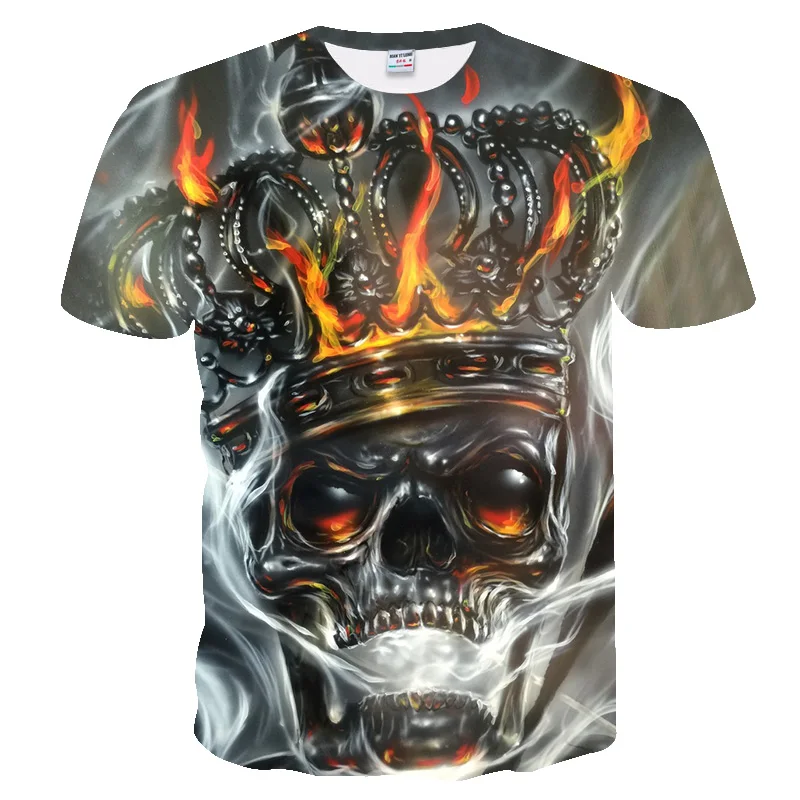2018 NEW T-shirt Men Skull T Shirt Metal crown Skull Print Tshirt Printed Mens Tops Cotton Tees Black Clothes Retro harajuku
2018 NEW T-shirt Men Skull T Shirt Metal crown Skull Print Tshirt Printed Mens Tops Cotton Tees Black Clothes Retro harajuku