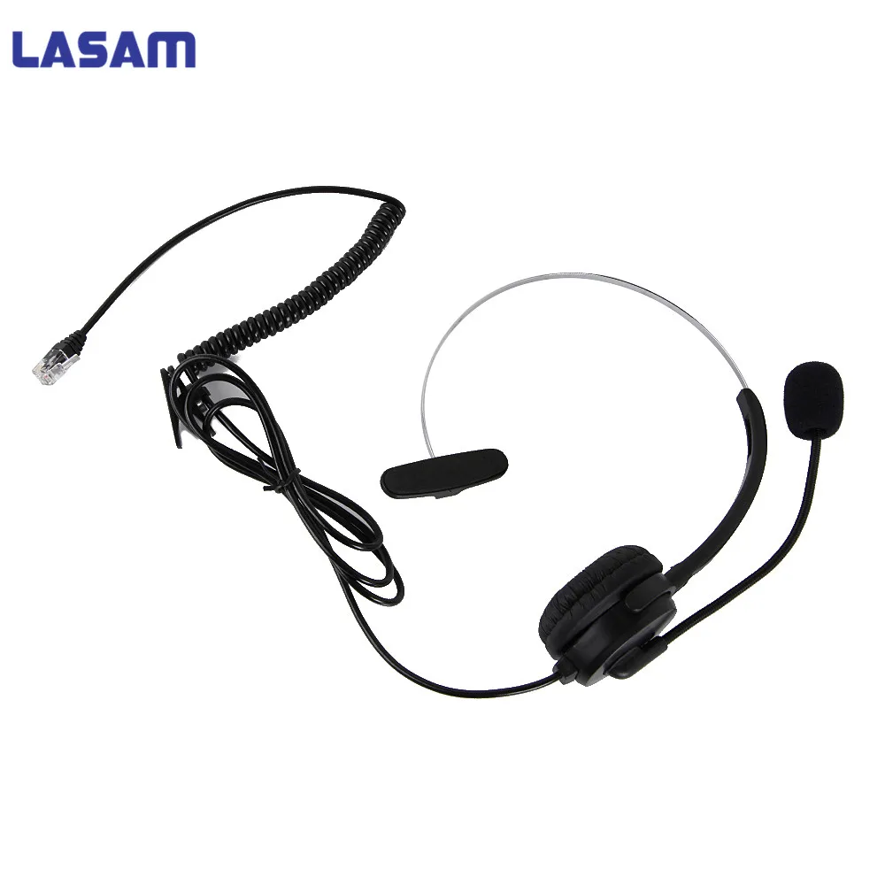 LASAM Call Center Telephone /IP Headset with Adjustable Boom Mic 4-pin RJ9 Modular Connector for 3Com Aastra Alcatel-Lucent
LASAM Call Center Telephone /IP Headset with Adjustable Boom Mic 4-pin RJ9 Modular Connector for 3Com Aastra Alcatel-Lucent