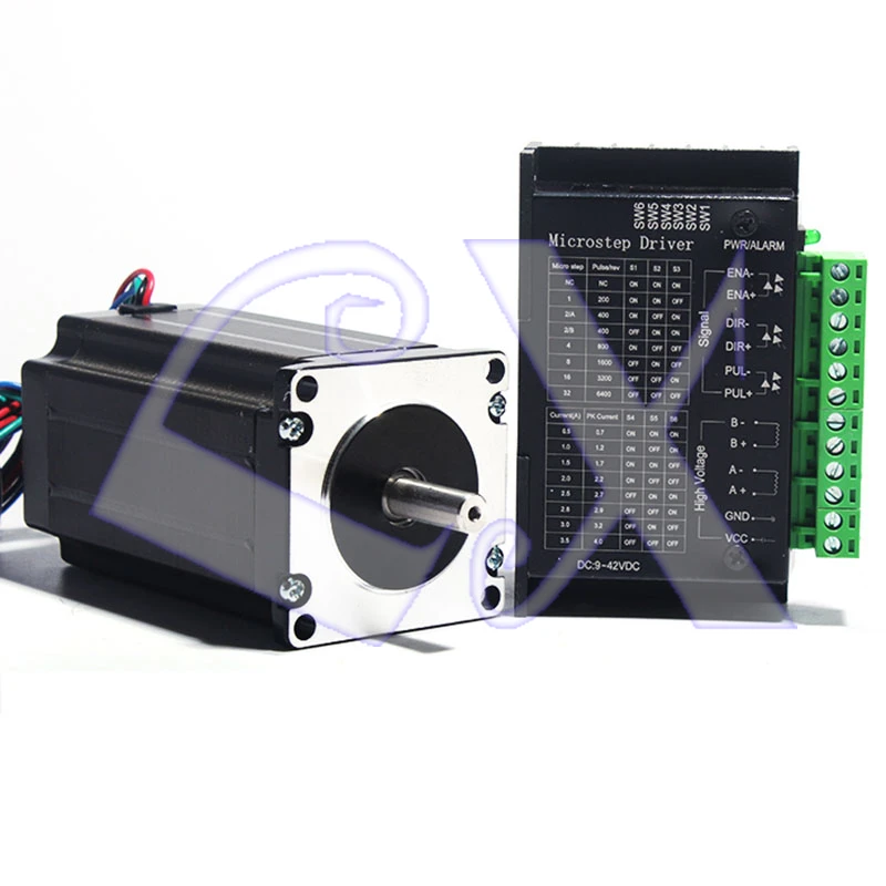 57 stepper motor driver kit 57BYG250D torque 2.5N.M long 100MM motor + 4.0A 12-42V TB6600 upgrade drive
57 stepper motor driver kit 57BYG250D torque 2.5N.M long 100MM motor + 4.0A 12-42V TB6600 upgrade drive