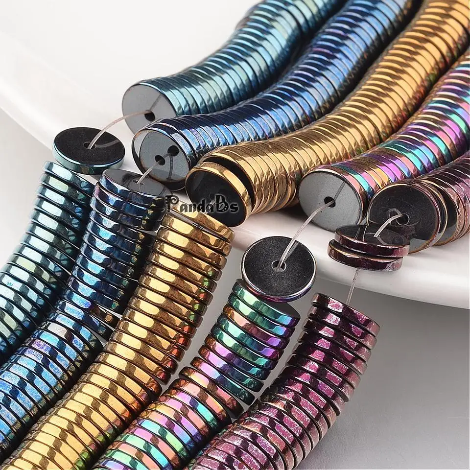 PandaHall 8x2mm 5Strands Electroplate Non-magnetic Synthetic Hematite Plated Jewelry Making DIY Bead Strands, Disc, Mixed Color
PandaHall 8x2mm 5Strands Electroplate Non-magnetic Synthetic Hematite Plated Jewelry Making DIY Bead Strands, Disc, Mixed Color