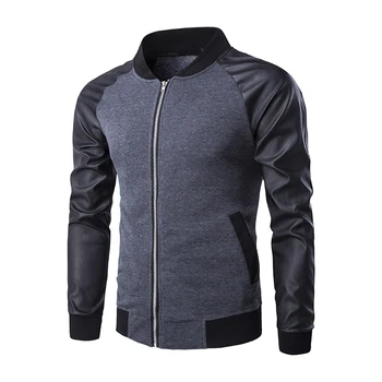 ZOGAA Slim Fit Casual Sports Baseball Jackets PU Leather Sleeve Men Bomber Jacket Coat Fashion Elastic Motorcycle Outerwear
ZOGAA Slim Fit Casual Sports Baseball Jackets PU Leather Sleeve Men Bomber Jacket Coat Fashion Elastic Motorcycle Outerwear