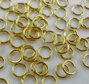 Free Shipping 1000Pcs Jump Rings Open Connectors 8mm Gold For Jewelry Making Craft DIY
Free Shipping 1000Pcs Jump Rings Open Connectors 8mm Gold For Jewelry Making Craft DIY