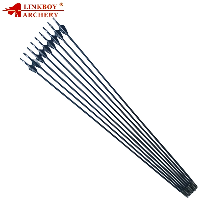 Linkboy Archery Pure Mix Carbon Arrows ID4.2mm 12pcs Spine800 1.75inch Plastic Vanes for Recurve Bow Hunting
Linkboy Archery Pure Mix Carbon Arrows ID4.2mm 12pcs Spine800 1.75inch Plastic Vanes for Recurve Bow Hunting