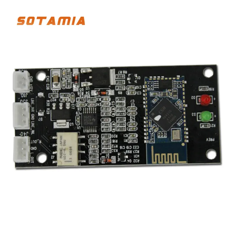 SOTAMIA Bluetooth 4.2 5.0 Receiver Board QCC3008 CSR64215 Lossless APTX Wireless Bluetooth Stereo Audio For Amplifier Preamp Amp
SOTAMIA Bluetooth 4.2 5.0 Receiver Board QCC3008 CSR64215 Lossless APTX Wireless Bluetooth Stereo Audio For Amplifier Preamp Amp