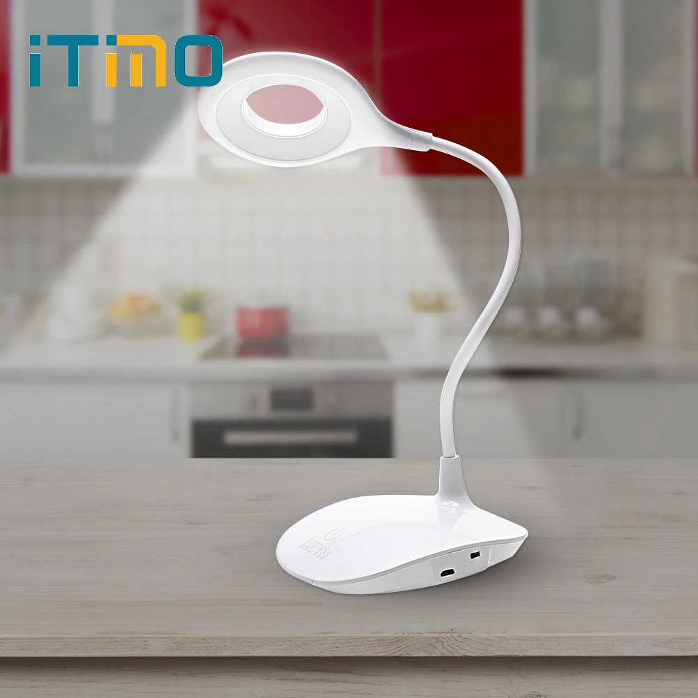 ITimo LED Desk Lamp Rechargeable On/Off Switch USB Powered Convenience Book Lights Dimmable Eye Protection Led Table Lamp Clip
ITimo LED Desk Lamp Rechargeable On/Off Switch USB Powered Convenience Book Lights Dimmable Eye Protection Led Table Lamp Clip