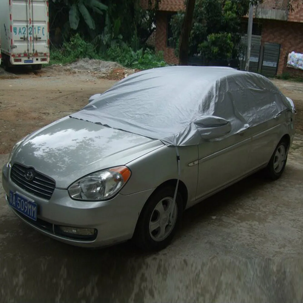 Universal Car Covers Prevent Heat Cold Snow Rain Sun Dust Half Car Cover PVC Coating Waterproof Dustproof UV Outdoor Size M/XL
Universal Car Covers Prevent Heat Cold Snow Rain Sun Dust Half Car Cover PVC Coating Waterproof Dustproof UV Outdoor Size M/XL